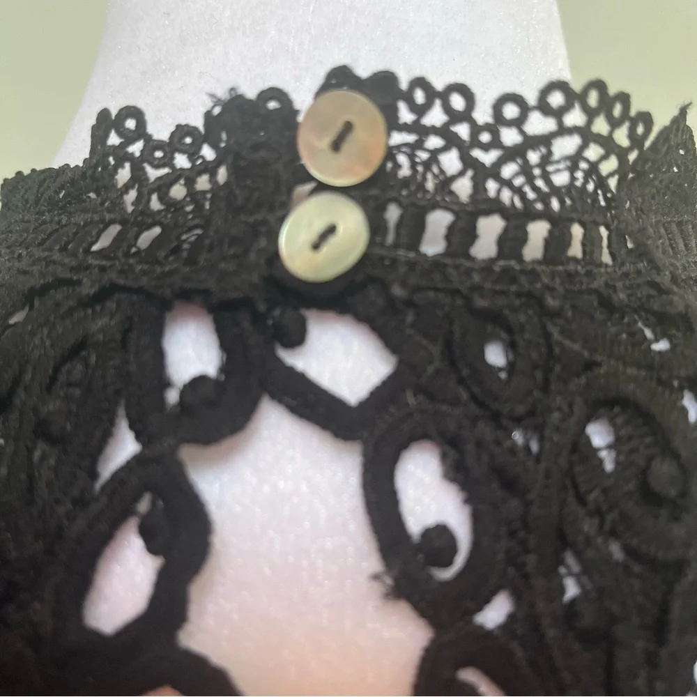 Entro Black Lace and Velvet Dress S - Picture 4 of 9